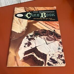 Vintage 1958 Good Housekeeping's Cake Book Retro Recipes Decorating Ideas 1950s
